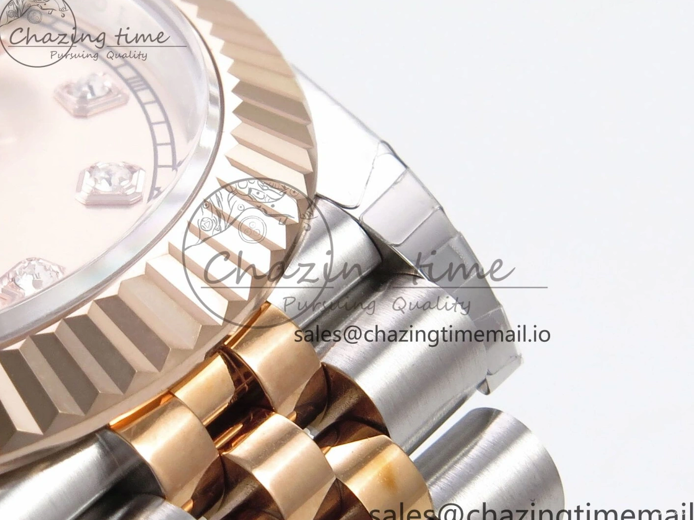 0208 DateJust 41 126331 EWEF Best Edition RG Diamonds Dial on SS RG Jubilee Bracelet A UrbanChic 999
